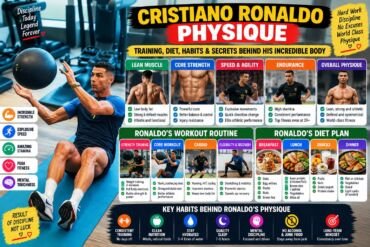 Cristiano Ronaldo physique showcased as he trains shirtless, highlighting his muscular build