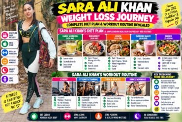 Sara Ali Khan smiling in workout attire during her weight loss journey session