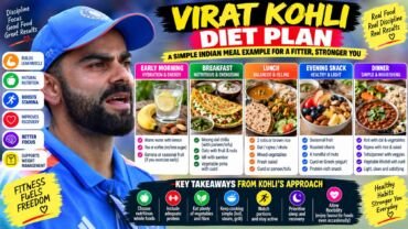 Virat Kohli preparing a healthy Indian meal as part of his diet plan